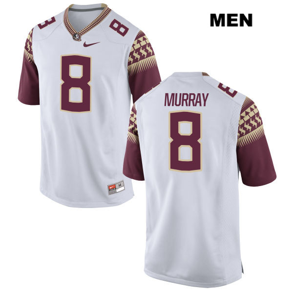 Men's NCAA Nike Florida State Seminoles #8 Nyqwan Murray College White Stitched Authentic Football Jersey GIW3269NF